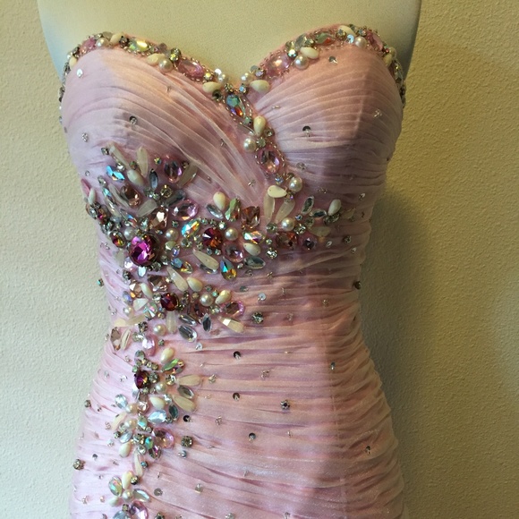 Tony Bowls Le Gala Ice Drop Waist Prom Dress - Picture 3 of 6